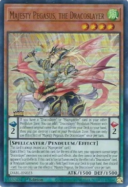 Yugioh | Ultra Rare 1st Ed NM | Majesty Pegasus, the Dracoslayer DABL-EN023 - Image 1