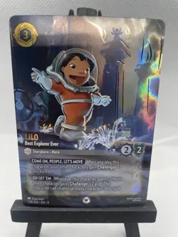 Lorcana Enchanted Angel Experiment 624 + Lilo Best Explorer Ever - Image 5