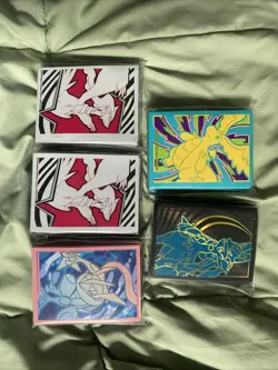 Pokemon TCG Sleeve Lot of ETB Card Sleeves - All Unopened - 5-packs -FREE SHIP- - Image 1