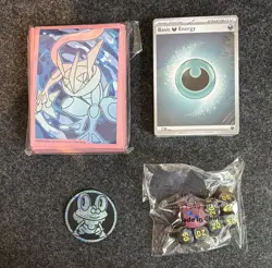 Pokemon TCG Chaos Rising ETB Card Sleeves, Energy Deck, Dice & CoiN - Image 1