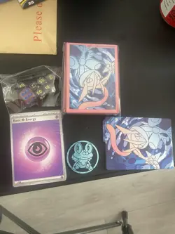 Pokemon TCG Chaos Rising ETB Card Sleeves, Energy Deck, Dice & Coin - Image 1