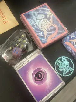 Pokemon TCG Chaos Rising ETB Card Sleeves, Energy Deck, Dice & Coin - Image 2
