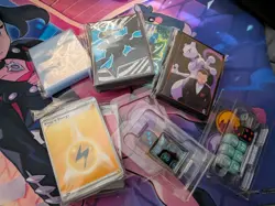 Pokemon Tcg Etb Card Sleeves, Dice, Counters Bundle - Image 1