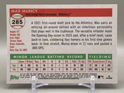 2025 Topps Chrome Platinum Max Muncy True Gold Refractor RC #'d 01/50 - Image 2