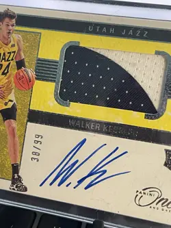 2022-23 Walker Kessler Panini One And One RC #RJA-WKS /99 Rookie Patch Auto RPA - Image 3