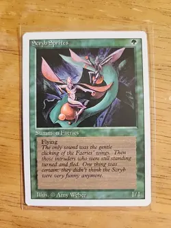Scryb Sprites - Revised - MTG Magic - Common - Green Creature - Image 1