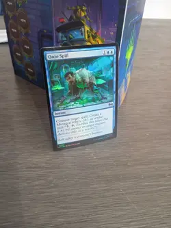 Wizards of the Coast MTG TMNT Ooze Spill Uncommon 0048 EN Blue Foil Alt Art - Image 1