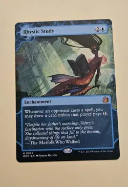 Magic: The Gathering Rhystic Study WOE 0025 Enchanted Tales NM Mythic Non-Foil - Image 1