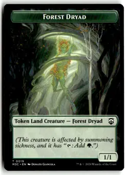 Forest Dryad // Boar Double-Sided Token LP 19 // 17 MH3 Magic: The Gathering - Image 1