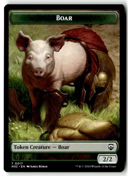 Forest Dryad // Boar Double-Sided Token LP 19 // 17 MH3 Magic: The Gathering - Image 2