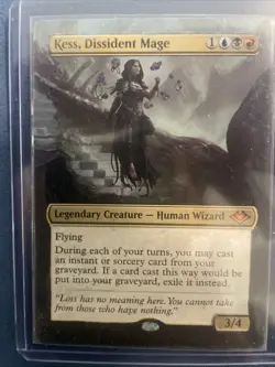 Kess, Dissident Mage Extended altered Hand painted Mtg - Image 1