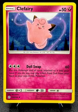 Clefairy 144/236 NM Non Holo Discontinued Pink Fairy Type Pokemon Card! - Image 1