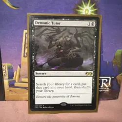 Wizards of the Coast Demonic Tutor Sorcery Ultimate Masters 2018 Rare Black - Image 1
