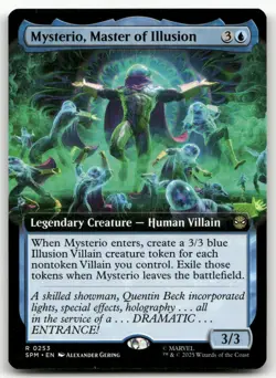 Mysterio, Master of Illusion (Extended Art) #253 (NM) Spider-Man SPM Magic MTG - Image 1