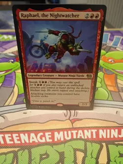 Wizards of the Coast MTG TMNT Raphael, the Nightwatcher 0103 EN Red regular - Image 1