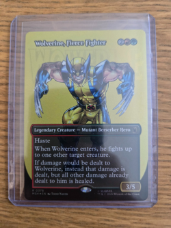 Magic: The Gathering Marvel Wolverine, Fierce Fighter Foil Rare #0378 MTG MSH - Image 1