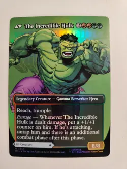 FOIL Bruce Banner The Incredible Hulk BORDERLESS MTG Marvel Superheroes 0359 - Image 4