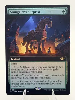 Smuggler's Surprise EXTENDED ART FOIL Instant OTJ 0345 MTG 2024 English NM - Image 1