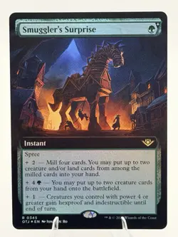 Smuggler's Surprise EXTENDED ART FOIL Instant OTJ 0345 MTG 2024 English NM - Image 2