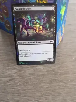 Wizards of the Coast MTG TMT Squirrelanoids Common 0081 EN Black Foil - Image 1