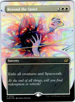 MTG BEYOND THE QUIET (BORDERLESS) EDGE OF ETERNITIES 303 FOIL NM - Image 1