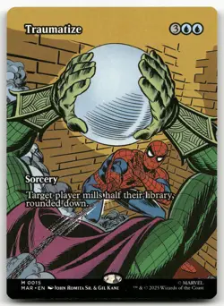 Traumatize (Borderless) #15 (NM) Marvel Universe Eternal-Legal MAR Magic MTG - Image 1