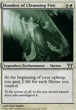 FOIL* Honden of Cleansing Fire 1x MtG Champions of Kamigawa NM - Image 1