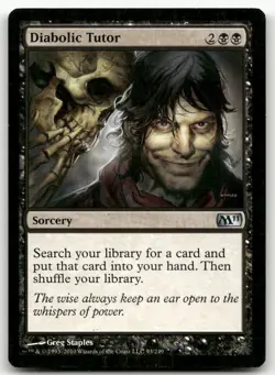 Diabolic Tutor #93 (LP) Magic 2011 M11 Magic MTG - Image 1