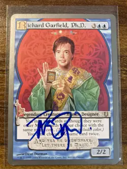 MTG✨Artist Signed RICHARD GARFIELD P.H. D.✨Unhinged NM/MINT RARE Dave Dorman Art - Image 1