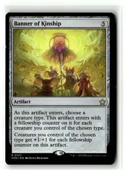 Banner of Kinship R MTG Foundations M/NM, English - Image 1