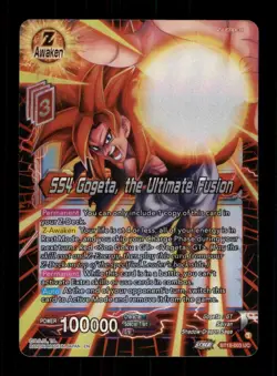 Ss4 Gogeta The Ultimate Fusion Foil BT18-003 UC Bandai Dragon Ball Super Card TC - Image 1