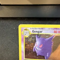 Wizards of the Coast 1999 Pokemon TCG Fossil Gengar 5/62 Holo Rare 80 HP - Image 2