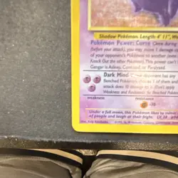 Wizards of the Coast 1999 Pokemon TCG Fossil Gengar 5/62 Holo Rare 80 HP - Image 5