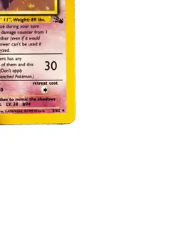 Pokemon TCG Gengar 5/62 Fossil Holo Rare 80 HP English 1999 WotC - Image 4
