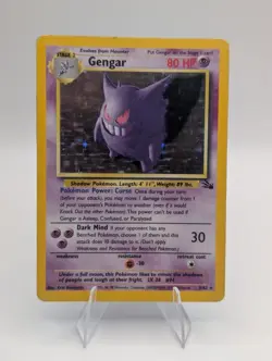 Pokemon Gengar Holo 5/62 Fossil WOTC Vintage 1999 - Rare Holofoil MP - Image 1