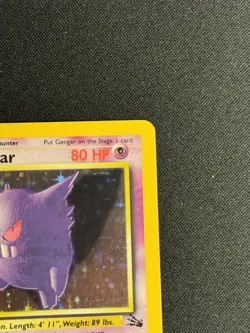 Pokemon TCG Gengar Fossil Holo Rare Unlimited 5/62 80 HP 1999 English WOTC - Image 3