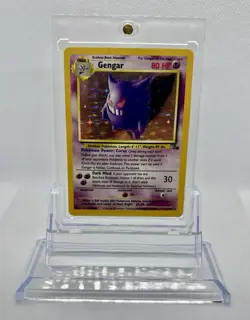 WOTC Pokemon TCG Gengar 5/62 Fossil Holo Rare Unlimited 80 HP English 1999 - Image 1