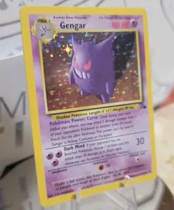 Pokemon TCG Gengar Fossil 5/62 Holo 1999-2000 Wizards Base Set - Image 1