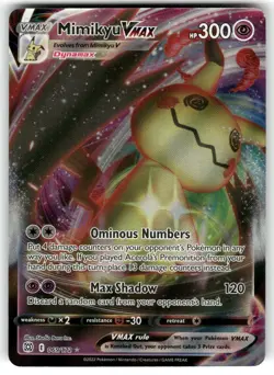 Mimikyu VMAX 069/172 Holo VMAX Rare Brilliant Stars Pokemon Near Mint - Image 1