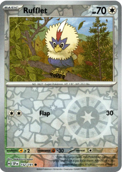 Rufflet 152/191 | Surging Sparks | Common Reverse Holo | NM Pokemon Card - Image 1