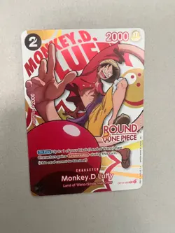 Monkey D. Luffy Round 1 Promo One Piece Card English NM near mint OP16-095 - Image 1