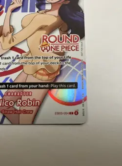 One Piece x Round 1 Nico Robin Promo Card EB03-054 (English) - Image 4