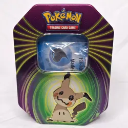 Mighty Mysterious Pokemon Trading Card Tin Booster Pack OPENED TIN wSEALED PACKS - Image 1