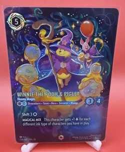 Disney Lorcana Enchanted Winnie the Pooh & Piglet Hunny Mages 234/207 Foil - Image 1