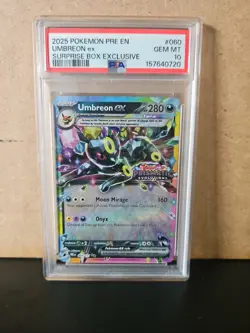 Pokemon PSA 10 Umbreon EX Prismatic Evolutions Suprise Box Exclusive Card #060 - Image 1