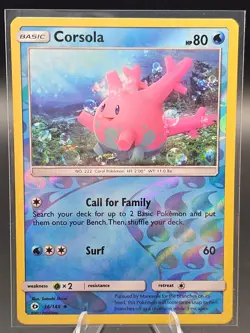 Corsola Reverse Holo 36/149 SM Base Set Pokemon Card - Image 1