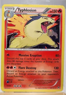 Pokemon TCG Typhlosion Breakthrough Holo Rare Card 20/162 - Image 1