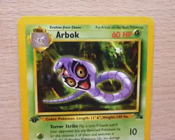 Pokemon TCG Arbok Card 31/62 Fossil, Regular 1st Edition, Uncommon LP/MP - Image 2