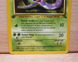 Pokemon TCG Arbok Card 31/62 Fossil, Regular 1st Edition, Uncommon LP/MP - Image 3