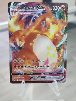 Pokemon TCG Charizard VMAX Darkness Ablaze Full Art Card 020/189 SWSH NM - Image 4